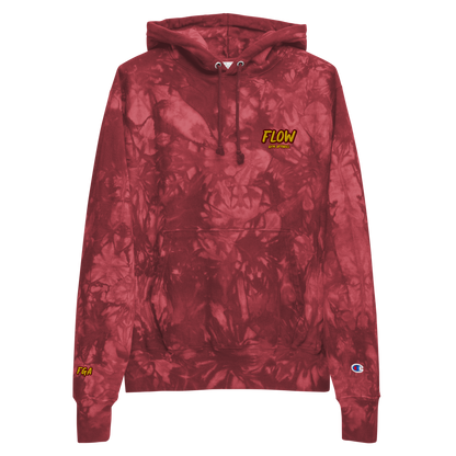 FLOW Champion tie-dye Hoodie (Embroidered)