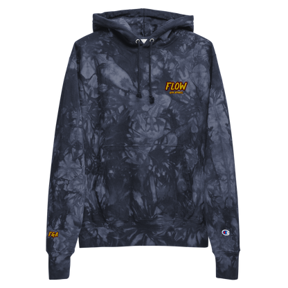 FLOW Champion tie-dye Hoodie (Embroidered)